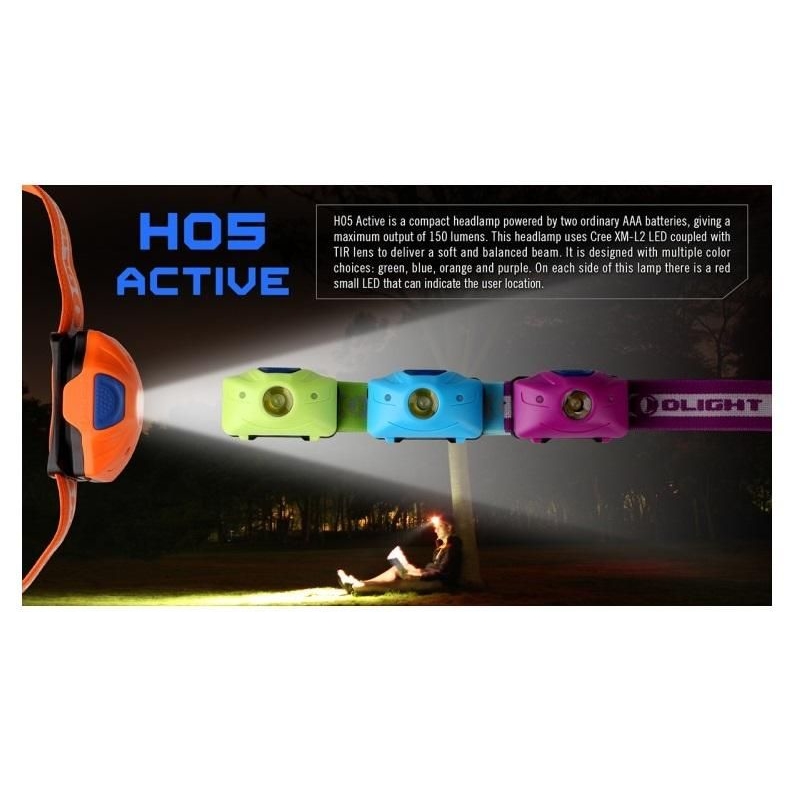 Čelovka OLIGHT H05 Active 150 lm oranžová 10