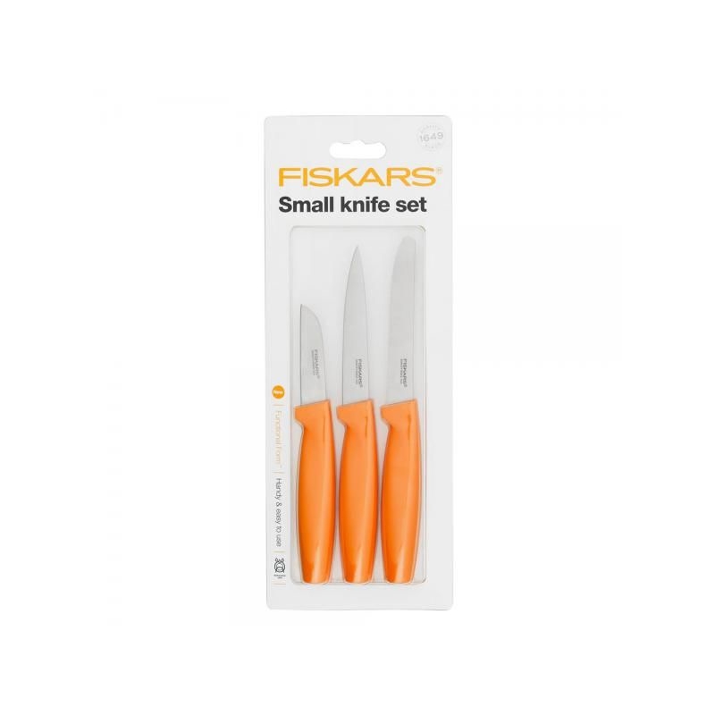 Set 3 malých nožů FISKARS, oranžové