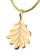 Zlatý přívěsek TETRAO dubový list