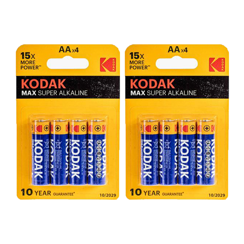 Baterie do fotopasti - sada 8 kusů, Kodak Max AA