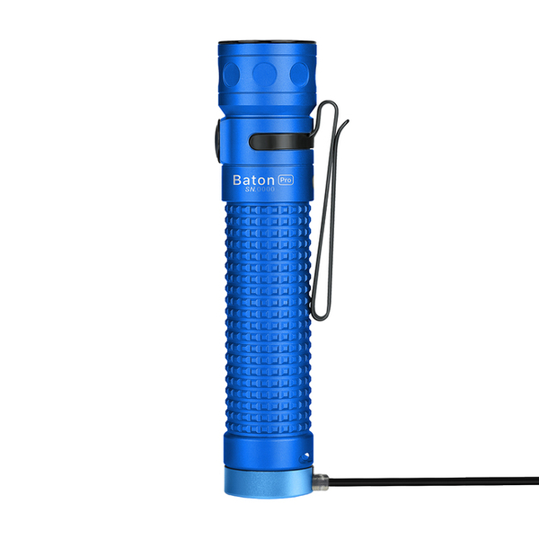 LED svítilna Olight Baton Pro 2000 lm modrá - Limitovaná edice