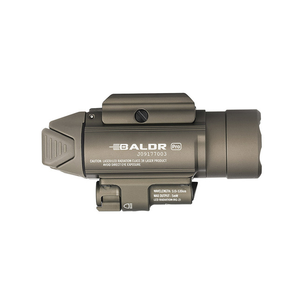 Světlo na zbraň Olight BALDR Pro 1350 lm - Desert zelený laser 1