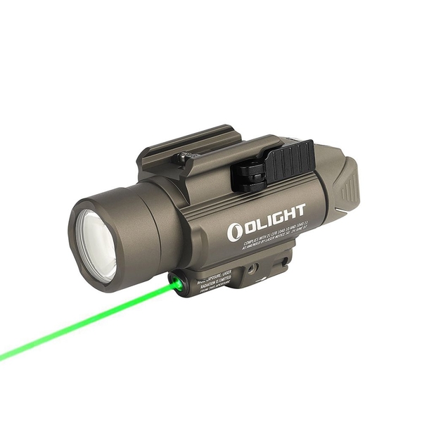 Světlo na zbraň Olight BALDR Pro 1350 lm - Desert zelený laser