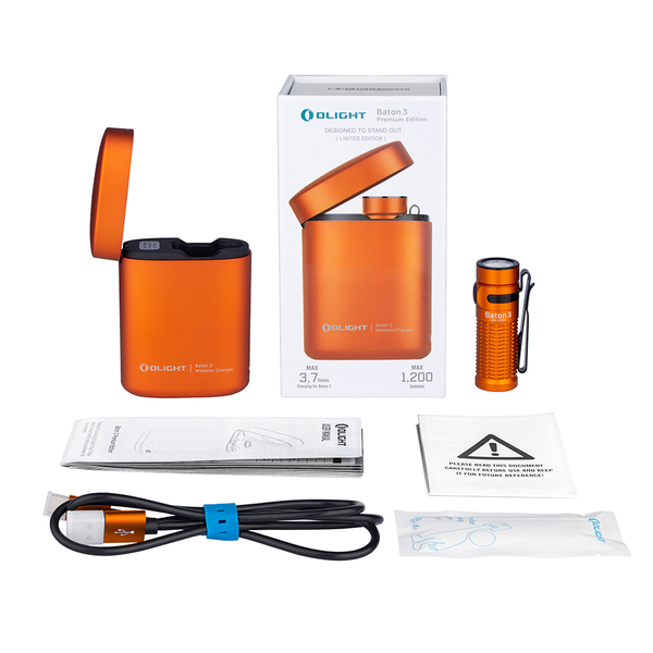 LED svítilna Olight Baton 3 Orange Premium Edition 1200 lm - limitovaná edice 3
