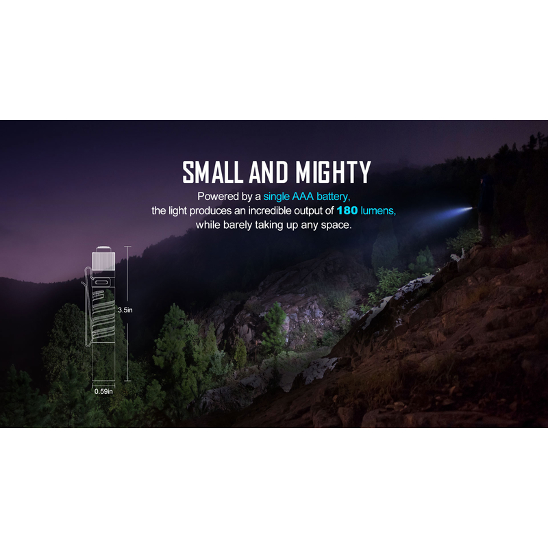 LED svítilna Olight I3T EOS 180 lm - Mountain Sky limitovaná edice 7
