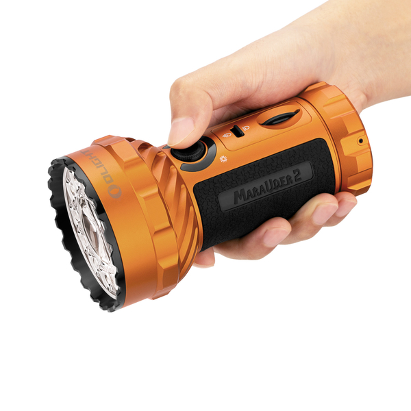 LED svítilna Olight Marauder 2 14000 lm s možností bodového svícení orange - limitovaná edice 6