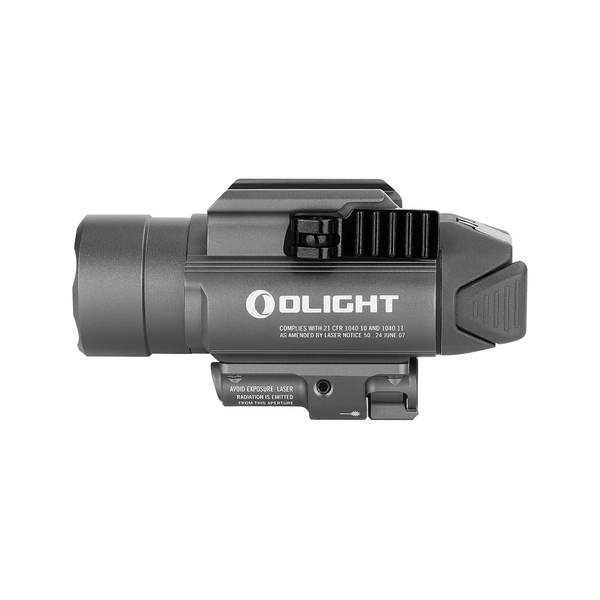 Světlo na zbraň Olight Baldry Pro 1350 lm - zelený laser gunmetal grey limitovaná edice 3