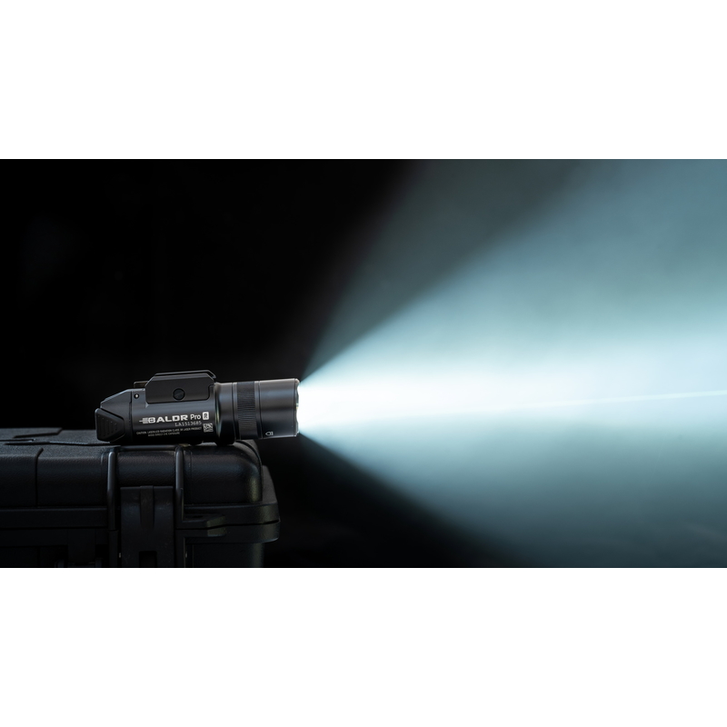 Světlo na zbraň Olight BALDR PRO R Black 1350 lm – zelený laser 19