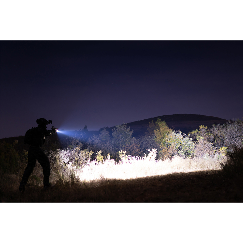 Světlo na zbraň Olight BALDR PRO R Desert Tan 1350 lm – zelený laser 12