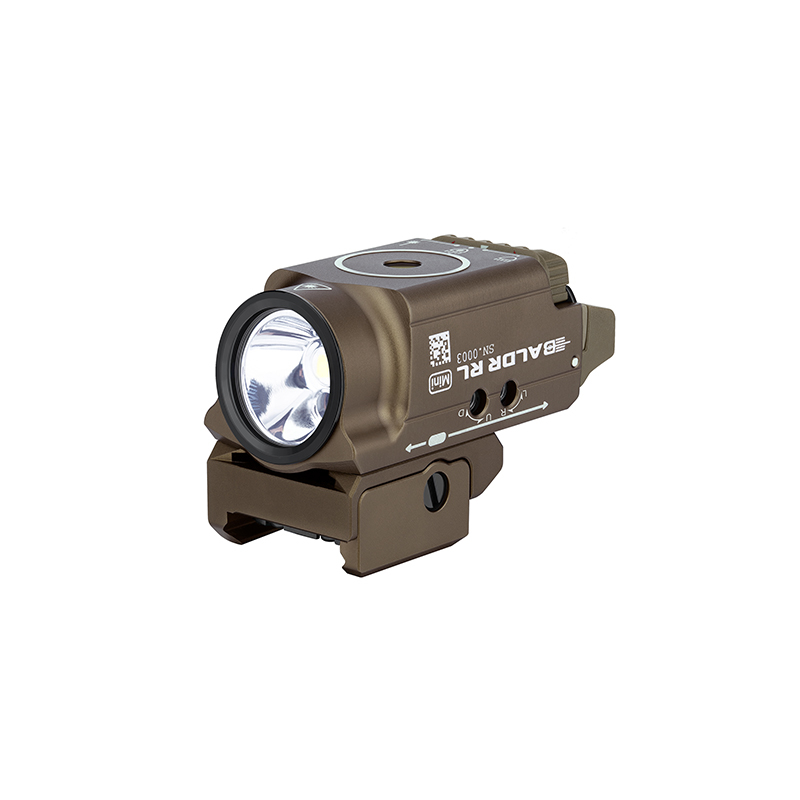 Světlo na zbraň OLIGHT BALDR RL mini 600 lm Desert Tan - červený laser 16