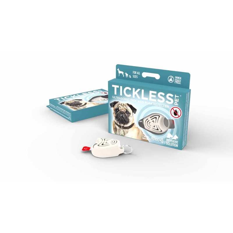 Ultrazvukový repelent proti klíšťatům TICKLESS PET pro zvířata - béžový 3