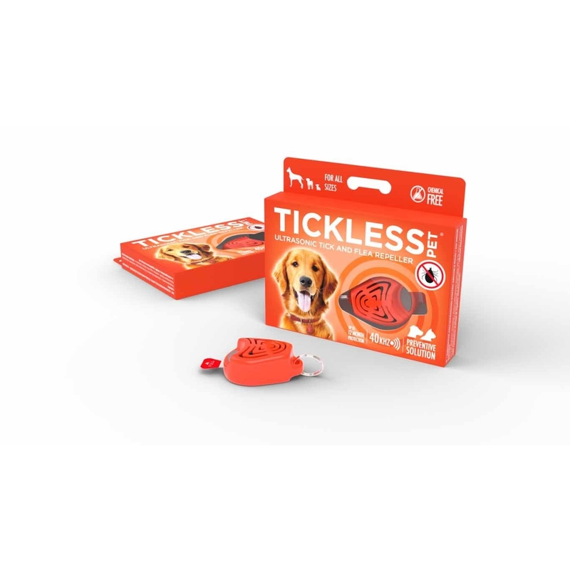 Ultrazvukový repelent proti klíšťatům TICKLESS PET pro zvířata - oranžový 3