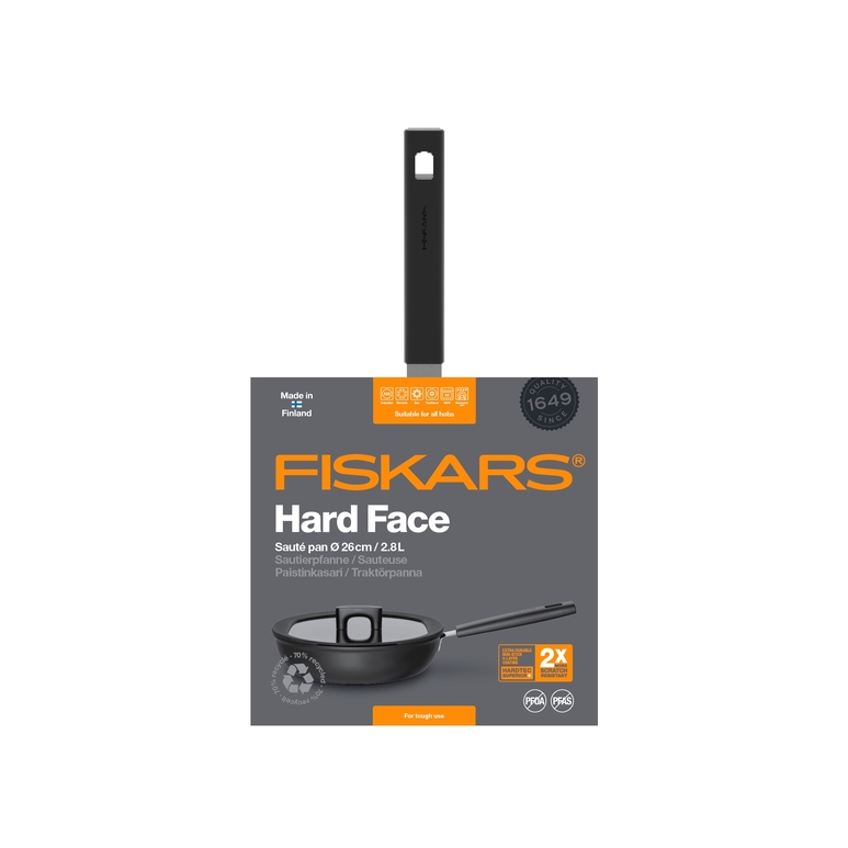 Pánev s pokličkou FISKARS Hard Face, 26 cm, 2,8l 4