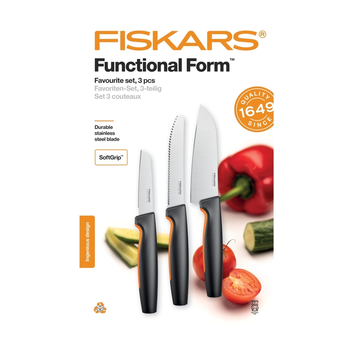 Sada nožů FISKARS Functional Form, 3ks 1