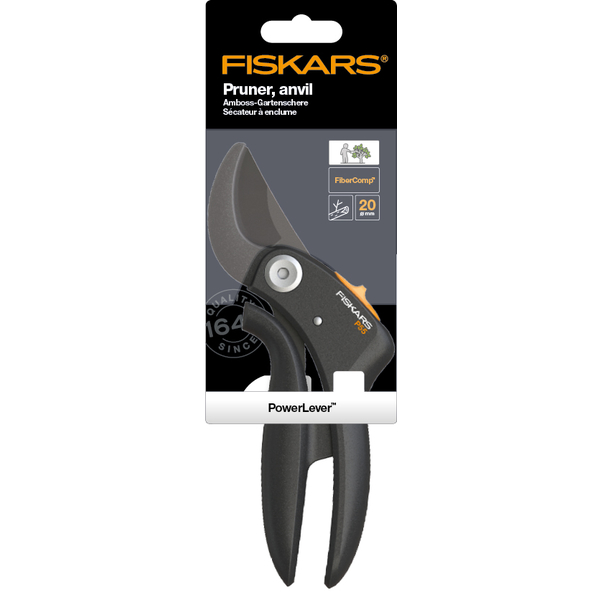 Dvoučepelové nůžky FISKARS PowerLever P55 1