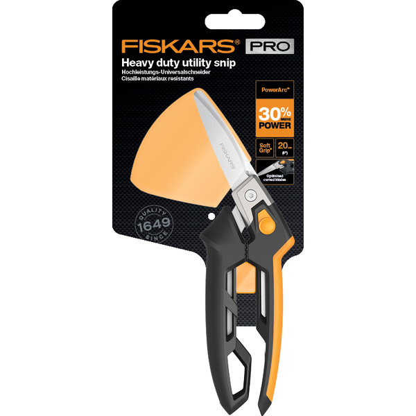 Silné univerzální nůžky FISKARS PowerArc, 26 cm 3