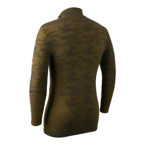 Pánské lovecké termo tričko se zipem Deerhunter Camou Wool 1