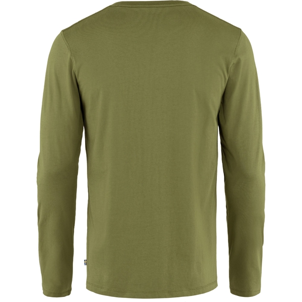 Pánské triko s dlouhým rukávem Fjällräven Forever Nature Badge - Caper Green 1