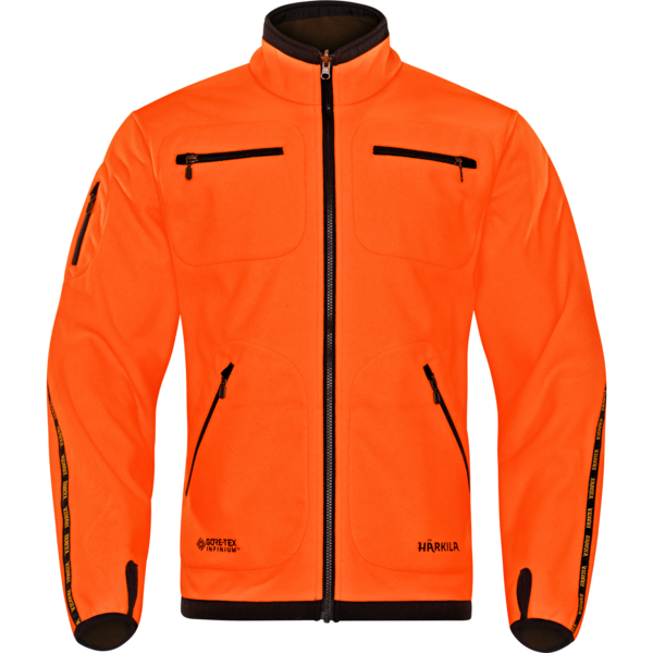 Pánská fleecová bunda Härkila Kamko Hunting Green / Orange Blaze 1