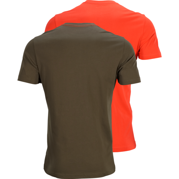 Pánské dvou-balení triček Härkila Wildboar Pro S/S – Willow Green, Orange - limitovaná edice 1