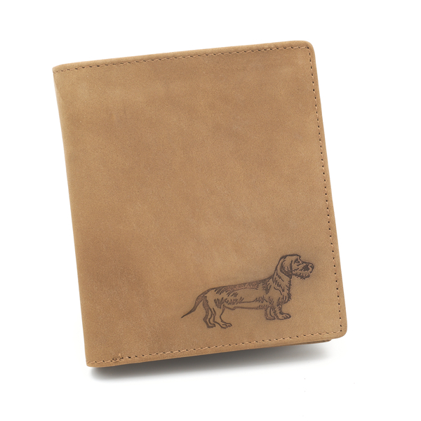 Kožená peněženka TETRAO hrubosrstý jezevčík vysoká