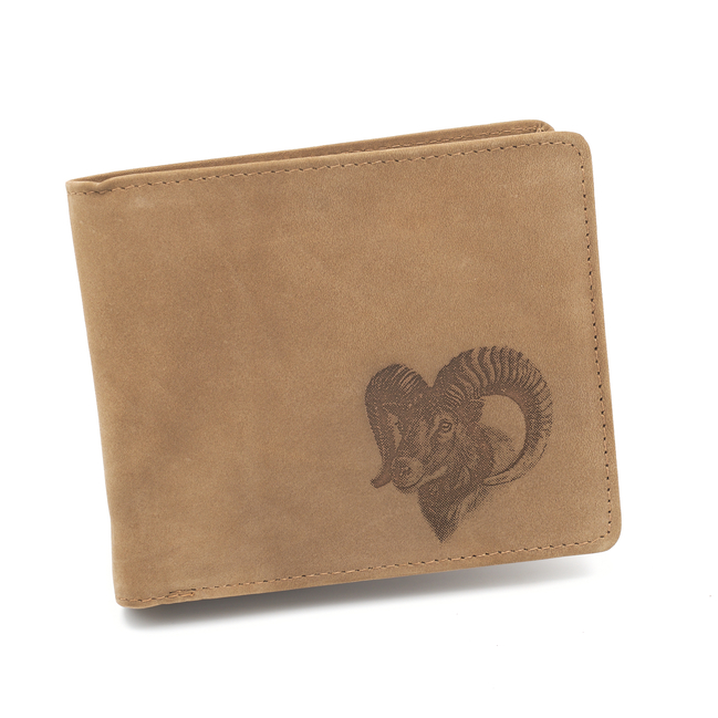 Kožená peněženka TETRAO muflon ležatá