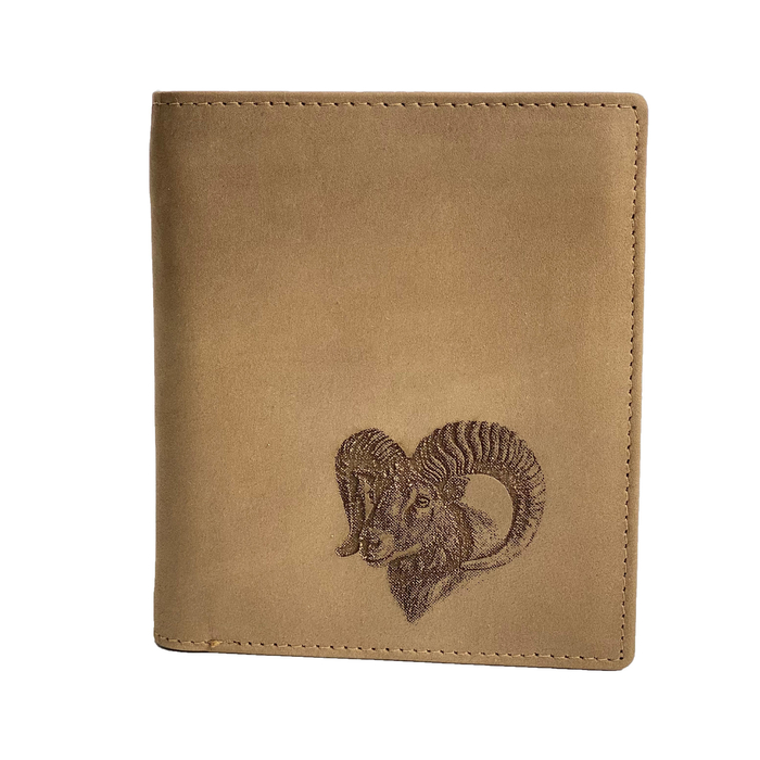 Kožená peněženka TETRAO muflon vysoká