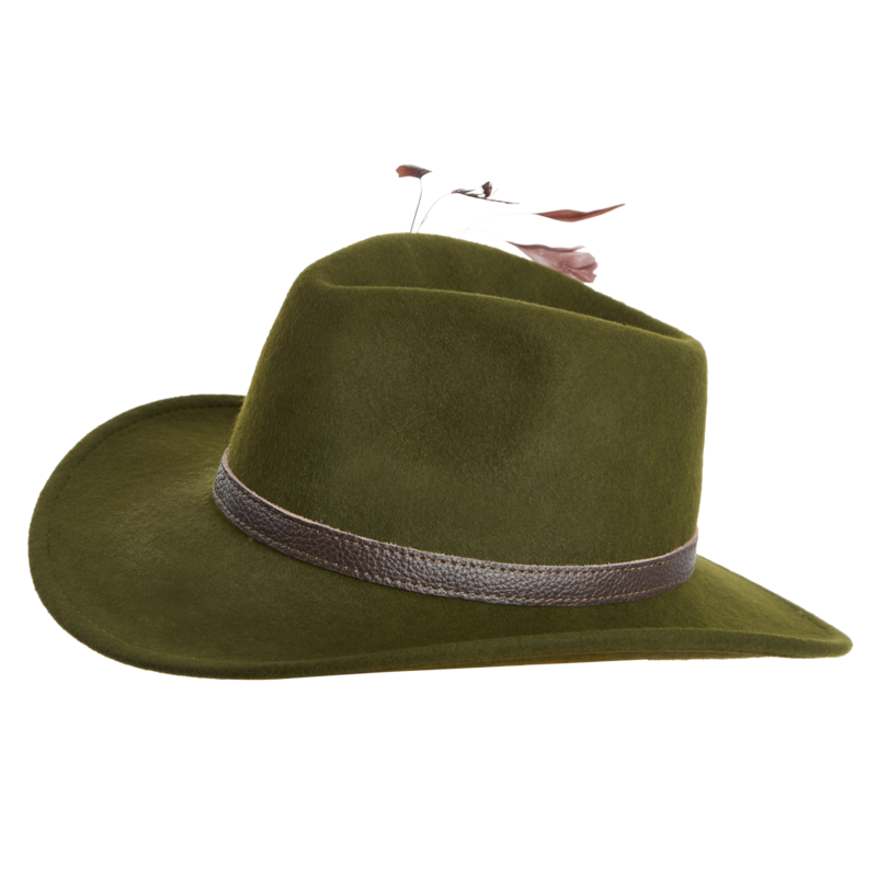 Dámský lovecký klobouk TETRAO - s hnědým páskem zelený 1
