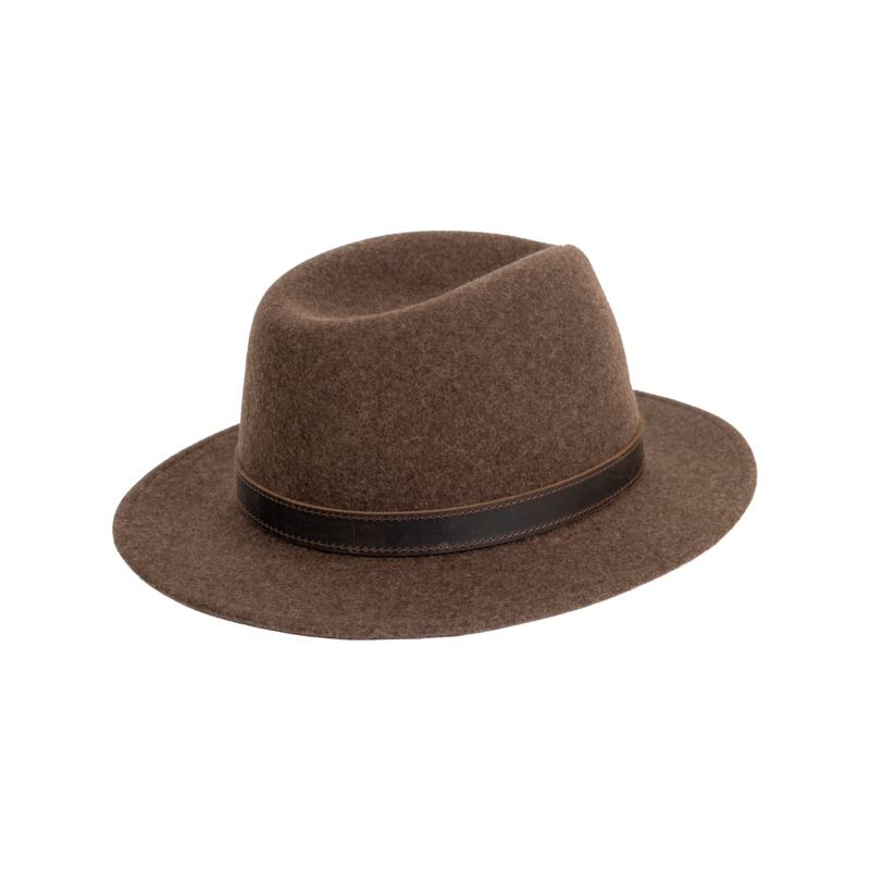 Lovecký klobouk TETRAO melanž UNI - hnědý 1