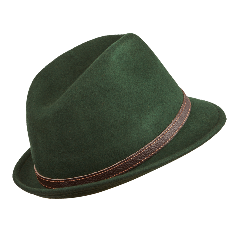 Lovecký klobouk TETRAO - s koženým páskem zelený 1