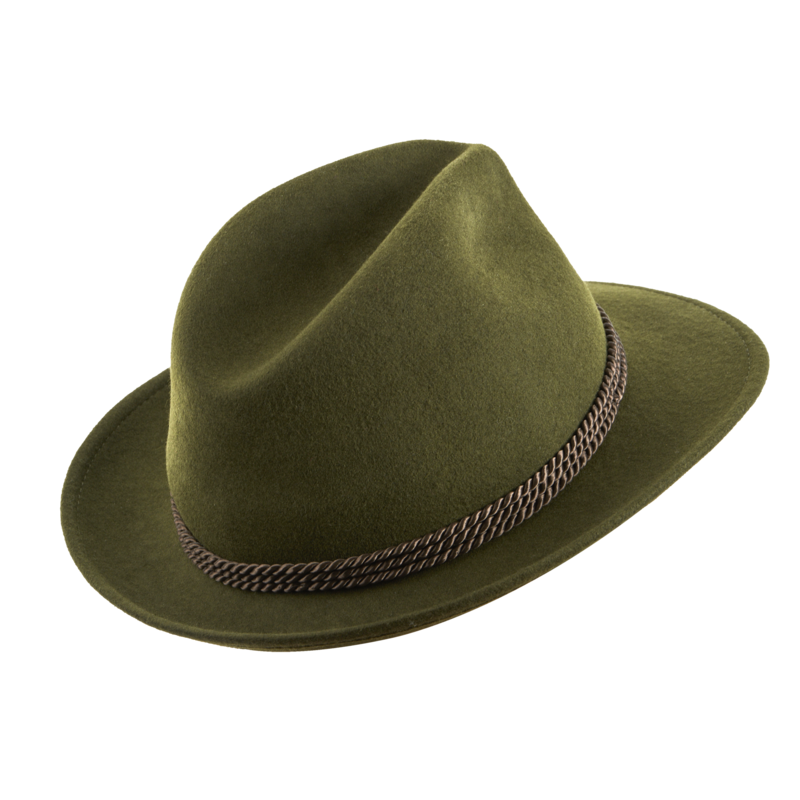 Lovecký klobouk TETRAO - tři tenké šňůrky zelený 1
