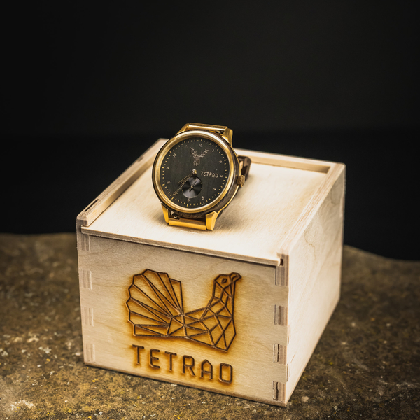 Dřevěné hodinky TETRAO Quercus 18
