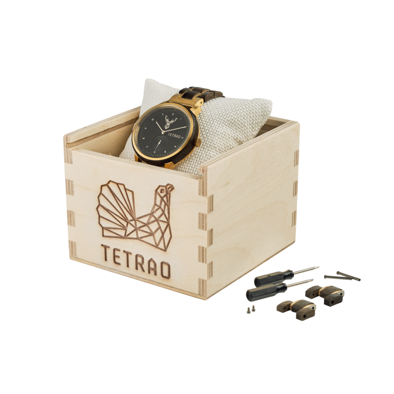 Dřevěné hodinky TETRAO Quercus 7
