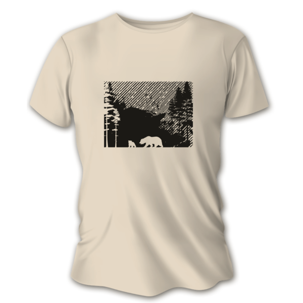Dámské lovecké tričko TETRAO medvědi - pískové