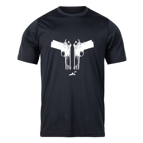 Dámské lovecké tričko TETRAO zbraně - černé