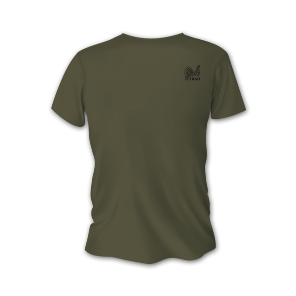 Pánské lovecké tričko TETRAO daněk velký - zelené 1
