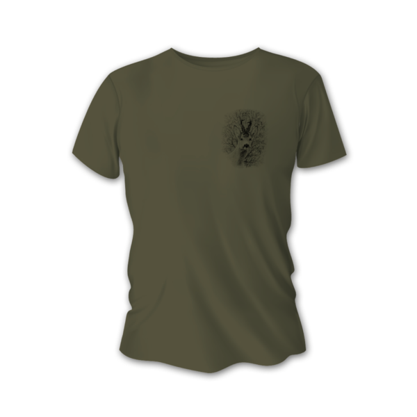 Pánské lovecké tričko TETRAO srnec malý - zelené