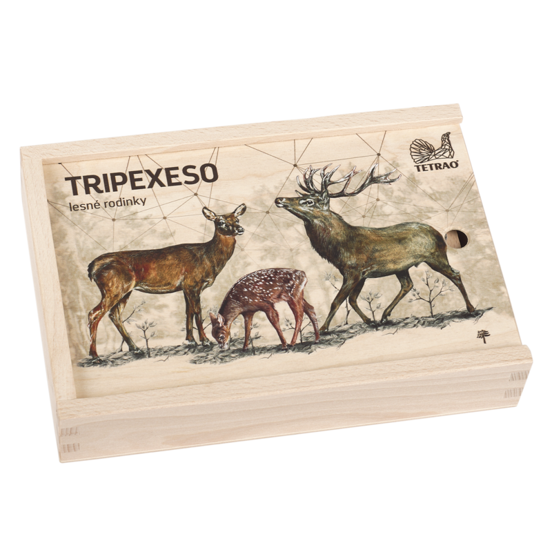 Vzdělávací tripexeso TETRAO - lesní rodinky, 24 dílků