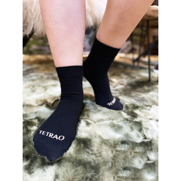 Veselé ponožky TETRAO černé s hlavou jelena 3
