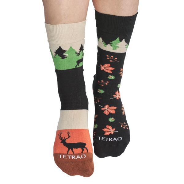 Veselé ponožky TETRAO jeleny na podzim 1