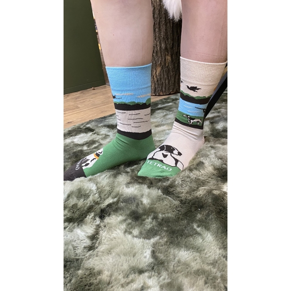 Veselé ponožky TETRAO stavěče 2
