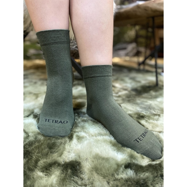 Veselé ponožky TETRAO zelené s parohy 2