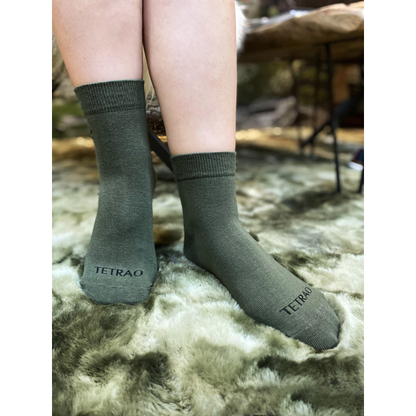 Veselé ponožky TETRAO zelené s parohy 3