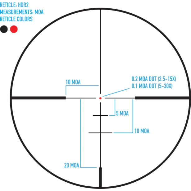 Puškohled Sightmark Presidio 2,5-15x50 HDR2 SFP 6