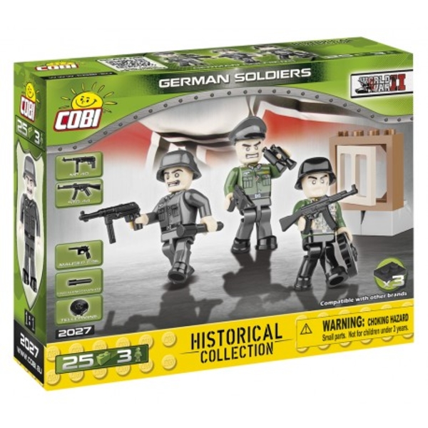 Stavebnice COBI 3 figurky s doplňky německá armáda