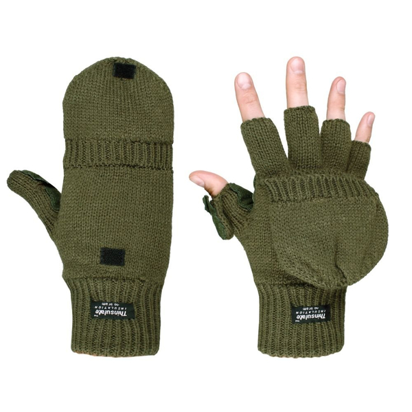 Zimní rukavice Miltec s klopou olivové 1