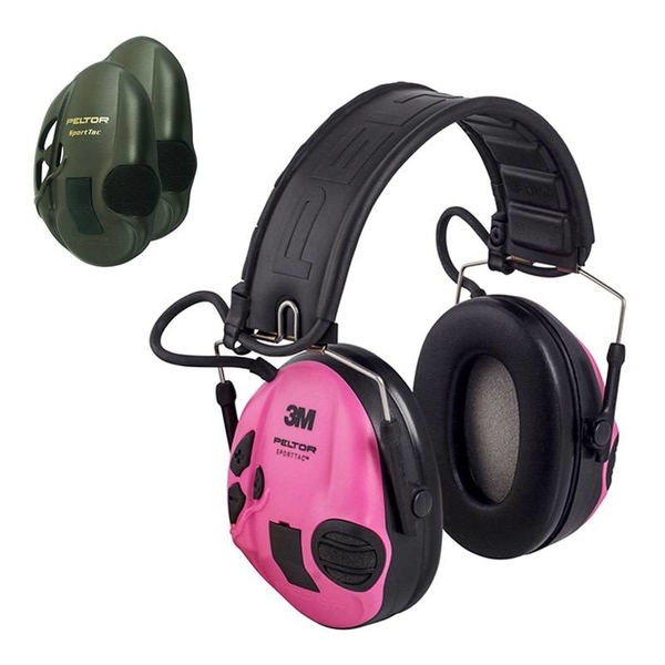 Elektronické chrániče sluchu Peltor SportTac-růžové 1