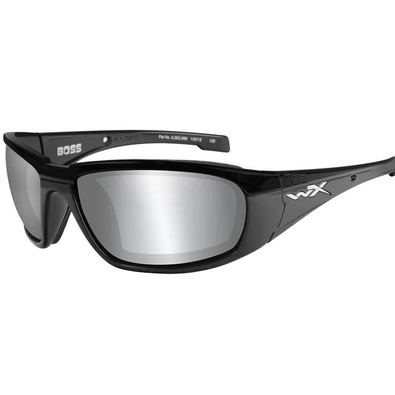 Brýle Wiley X BOSS Silver Flash Smoke Grey / Black