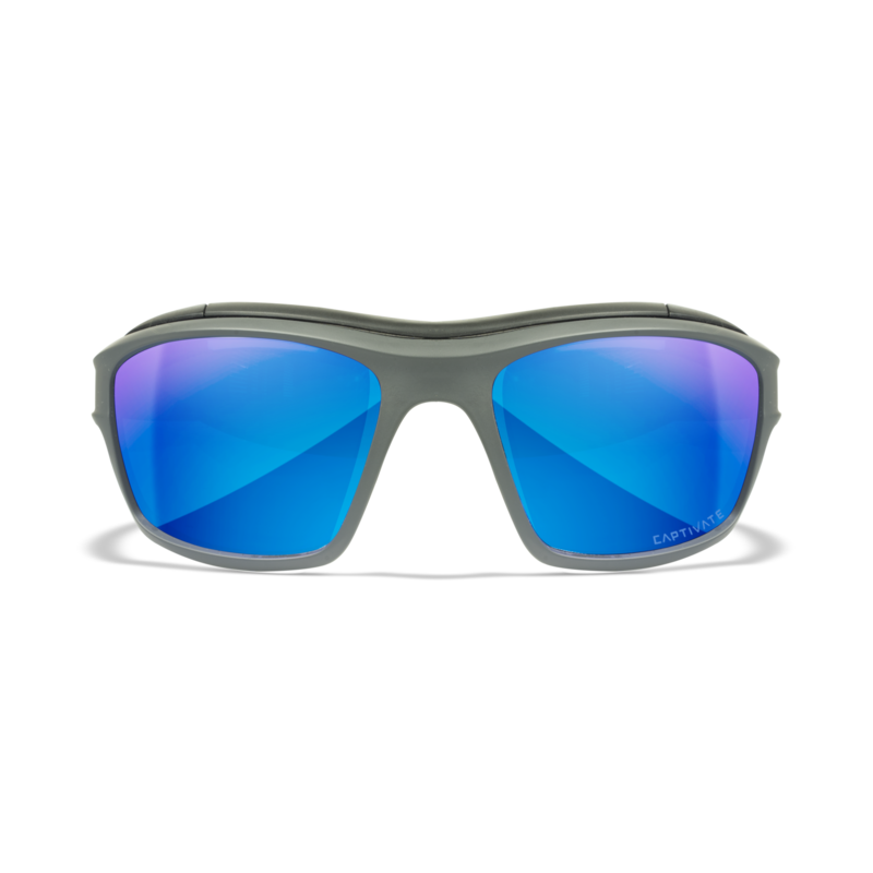 Sluneční brýle Wiley X Ozone Captivate polarizační modrá skla v šedém matném rámu 1