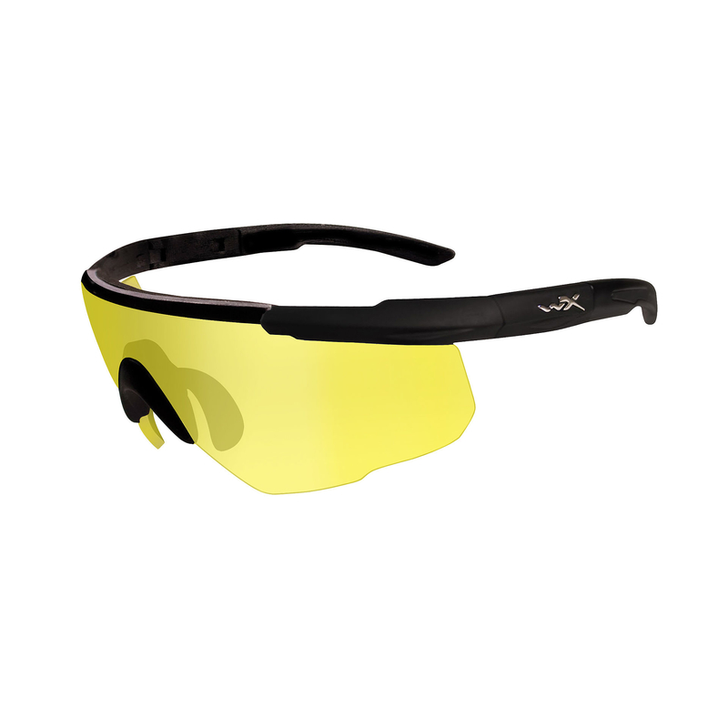 Sportovní brýle Wiley X Saber Advanced, žluté skla, černý matný rám